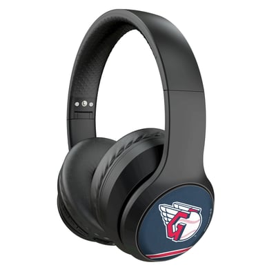Cleveland Guardians Keyscaper Stripe Wireless Bluetooth Headphones With Case