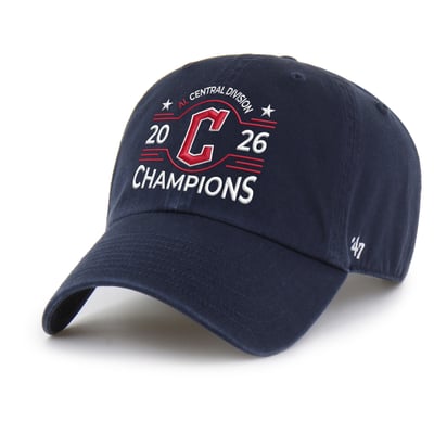  Cleveland Guardians '47 2026 AL Central Division Champions Clean Up Adjustable Hat - Navy