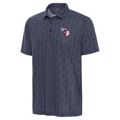 Cleveland Guardians Antigua Logo Vigorous Polo - Navy