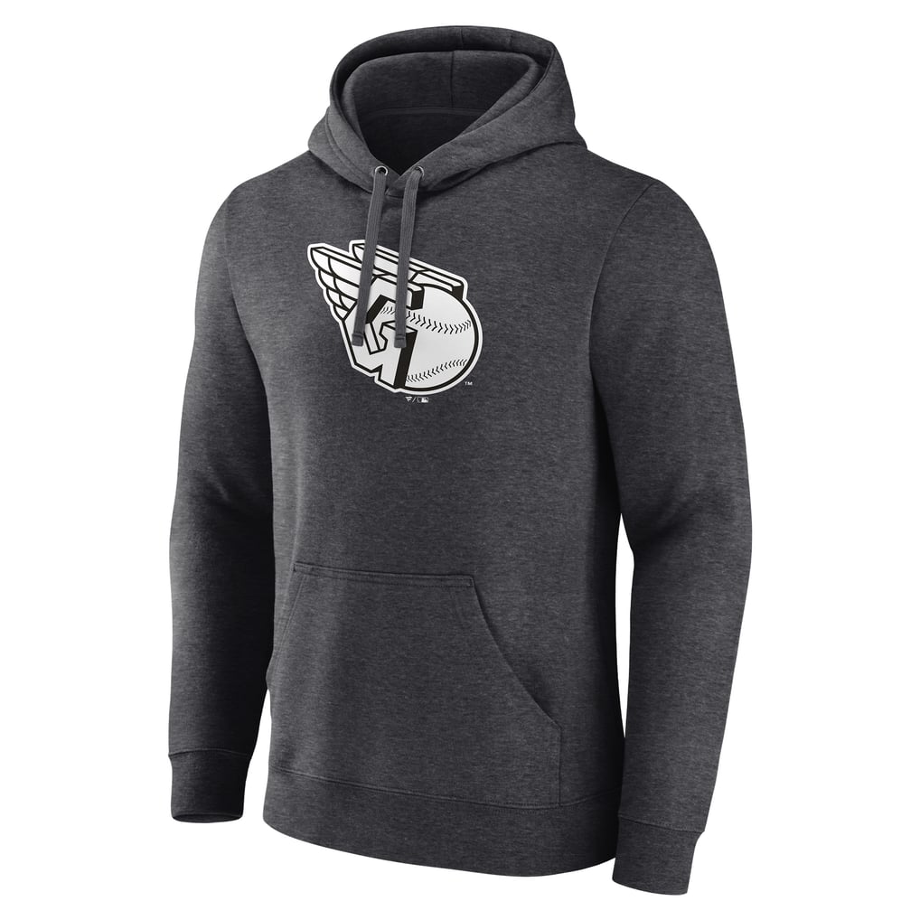 Cleveland Guardians Monochrome Pullover Hoodie - Charcoal