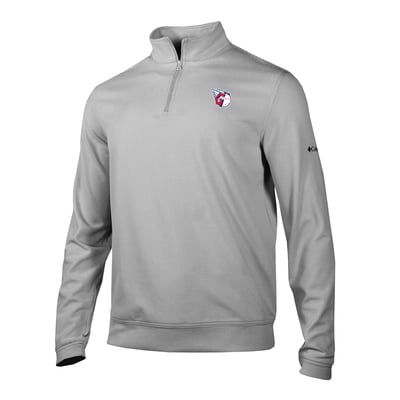 Cleveland Guardians Columbia Grainline Quarter-Zip Pullover - Gray