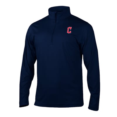 Cleveland Guardians Columbia Fairway Break Quarter-Zip Pullover - Navy