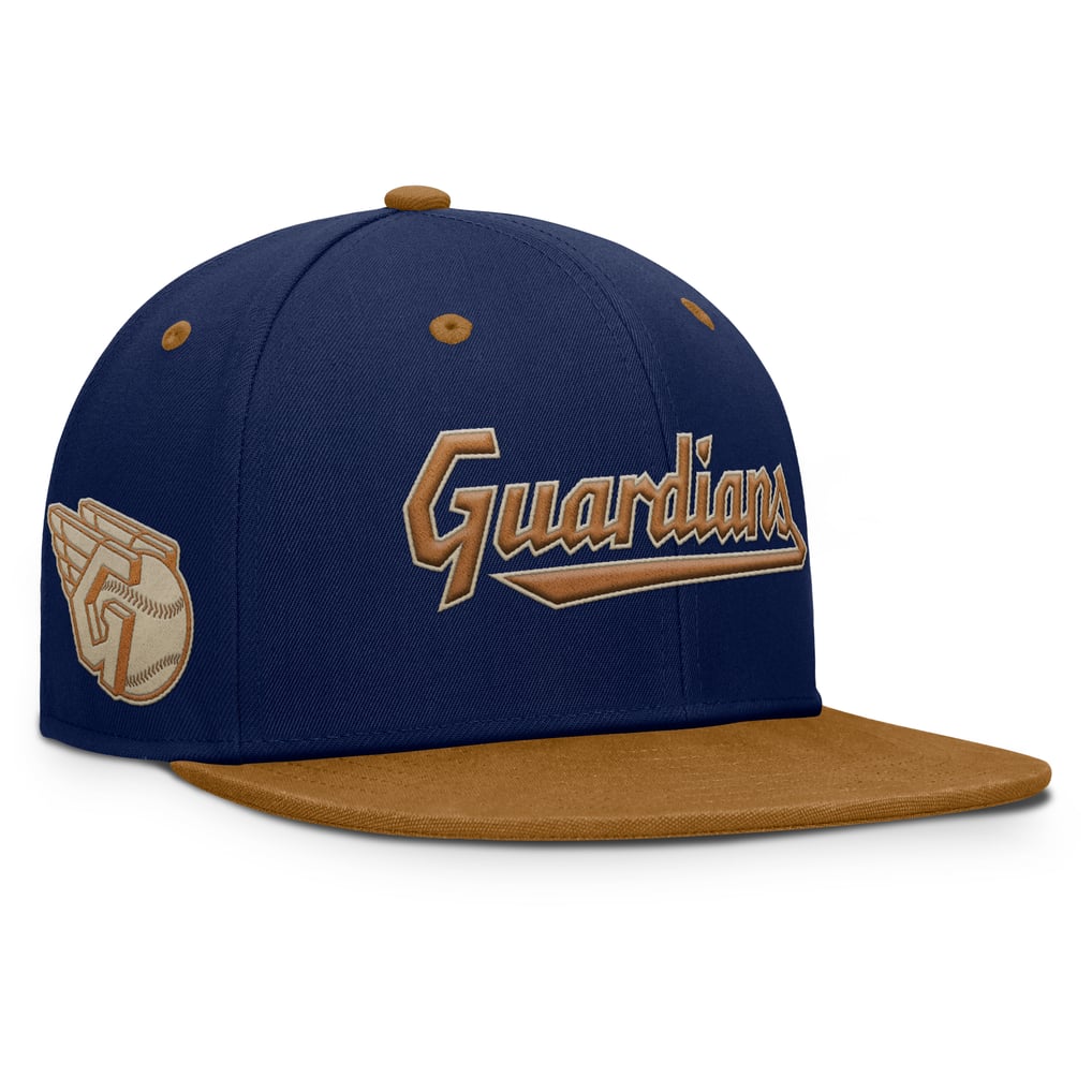Cleveland Guardians Fanatics Splinter Fitted Hat - Navy/Tan