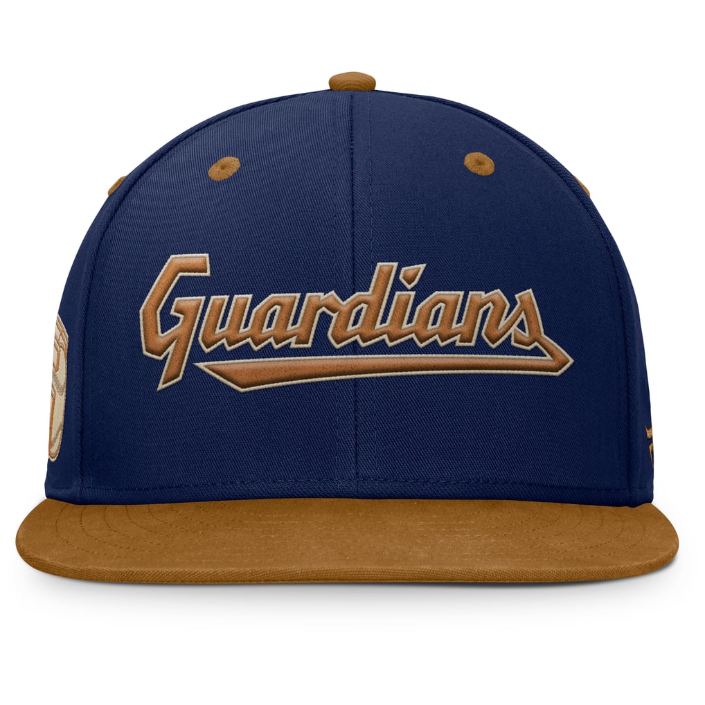 Cleveland Guardians Fanatics Splinter Fitted Hat - Navy/Tan