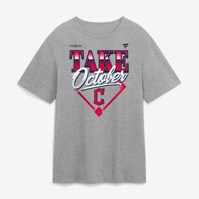 Cleveland Guardians 2026 MLB Division Series Champions Distressed Locker Room Take October T-Shirt - Gray