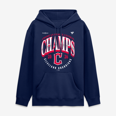 Cleveland Guardians 2026 AL Central Division Champions Distressed Hoodie - Navy