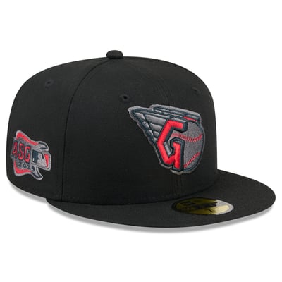  Cleveland Guardians New Era Color Pop 59FIFTY Fitted Hat - Black