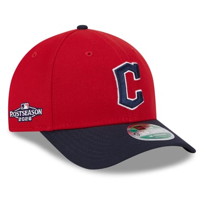 Cleveland Guardians New Era 2026 MLB Postseason Side Patch 9FORTY Adjustable Hat - Red/Navy