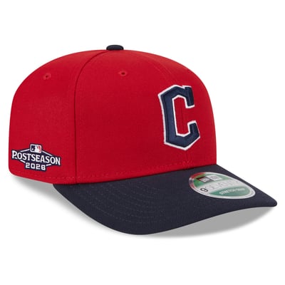 Cleveland Guardians New Era 2026 MLB Postseason Side Patch 9SEVENTY Adjustable Hat - Red/Navy