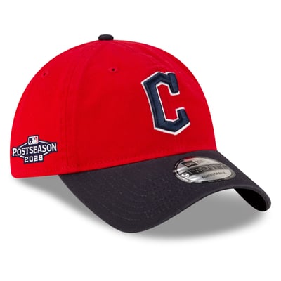 Cleveland Guardians New Era 2026 MLB Postseason Side Patch 9TWENTY Adjustable Hat - Red/Navy