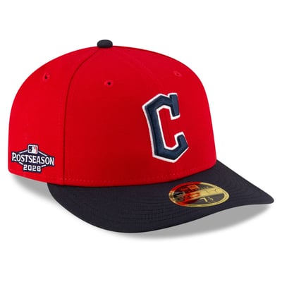Cleveland Guardians New Era 2026 MLB Postseason Side Patch Low Profile 59FIFTY Fitted Hat - Red/Navy