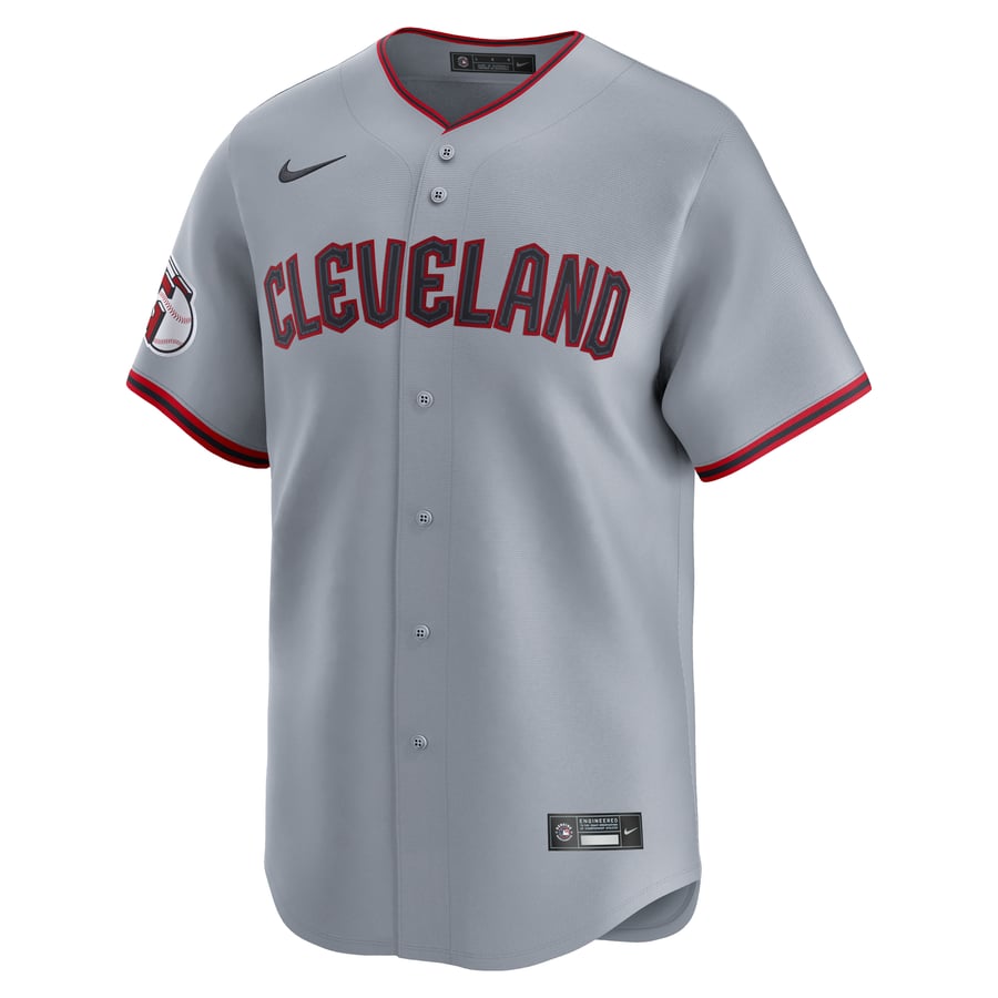 Men's Cleveland Guardians Nike Gray Road Limited Jersey