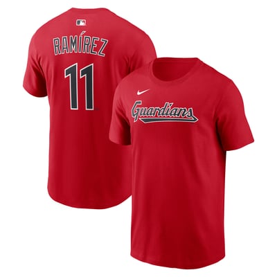 José Ramírez Cleveland Guardians Nike Home Name & Number T-Shirt - Red