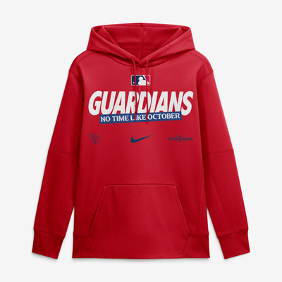 Cleveland Guardians Nike 2026 MLB Postseason Authentic Collection Therma Fleece Hoodie - Red