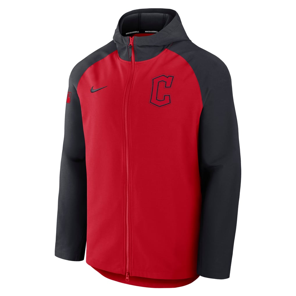 Cleveland Guardians Nike Authentic Collection Raglan Performance Full-Zip Jacket - Red/Navy
