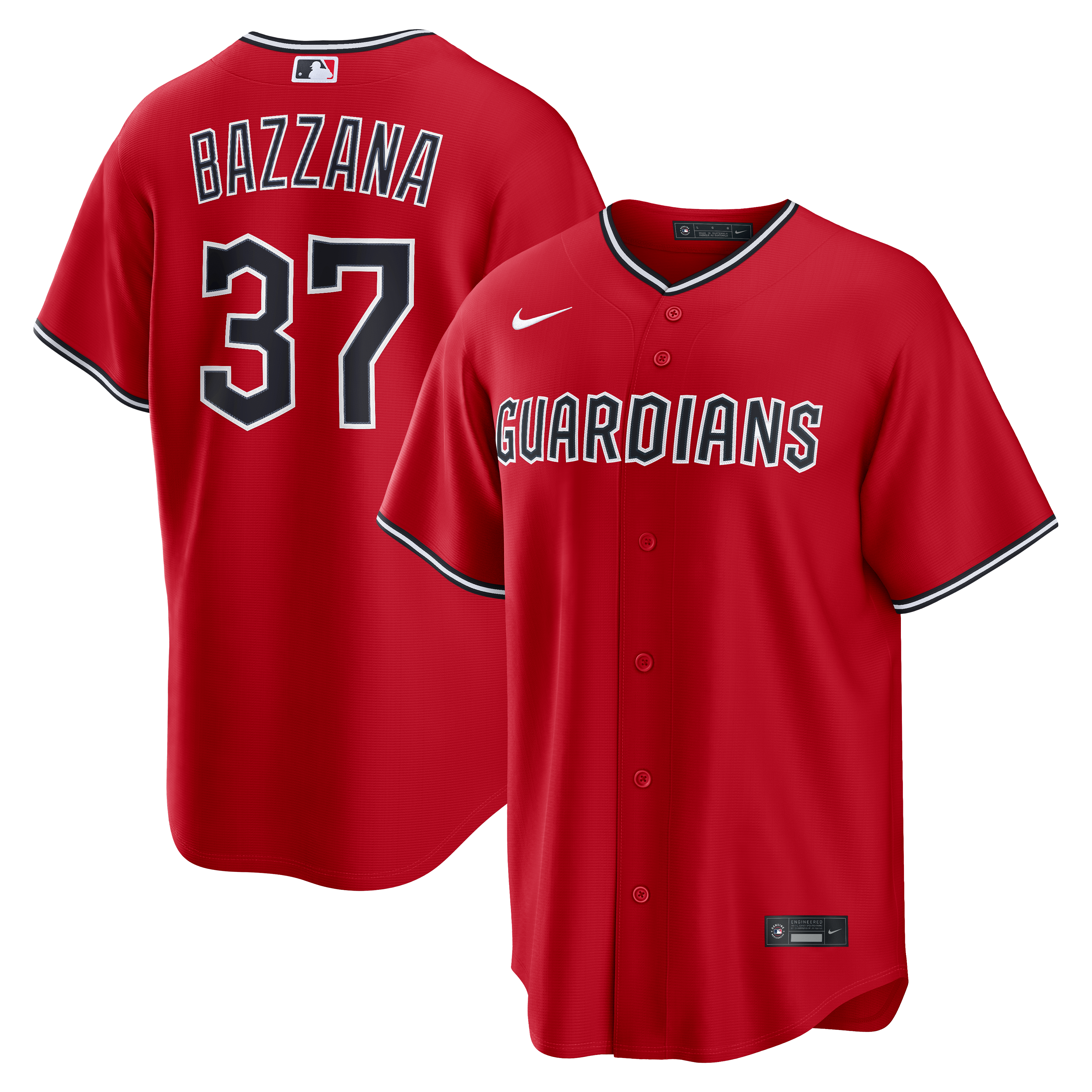 Travis Bazzana Cleveland Guardians Alternate Replica Jersey Red