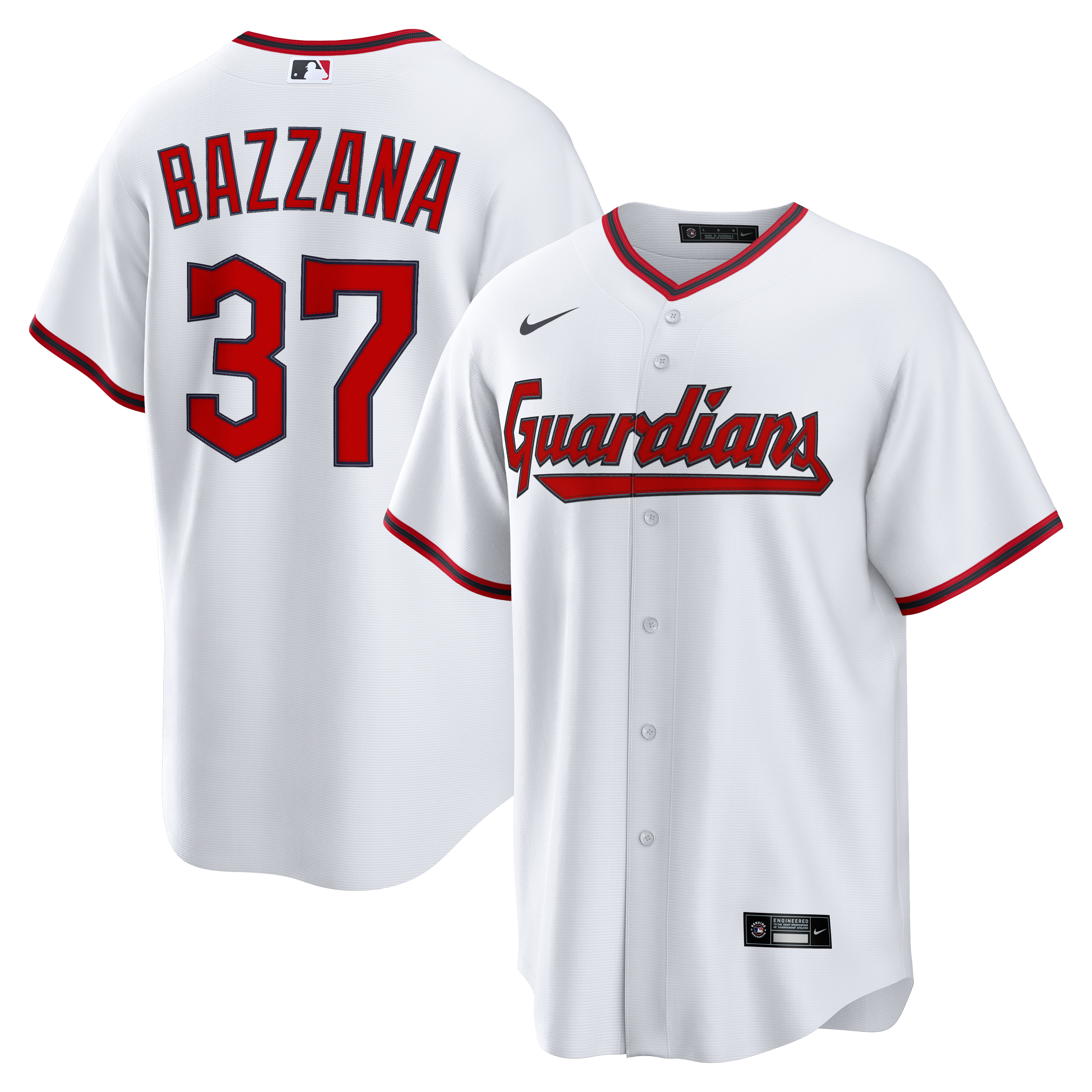 Travis Bazzana Cleveland Guardians Home Replica Jersey White