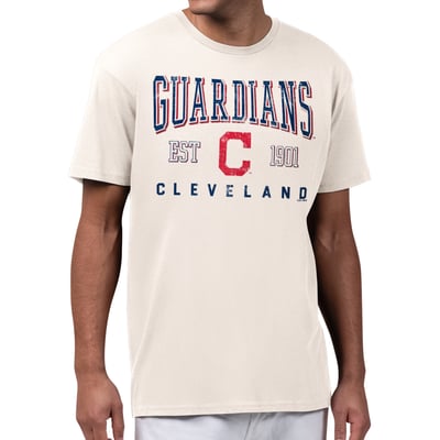  Cleveland Guardians Starter Established Logo T-Shirt - Cream
