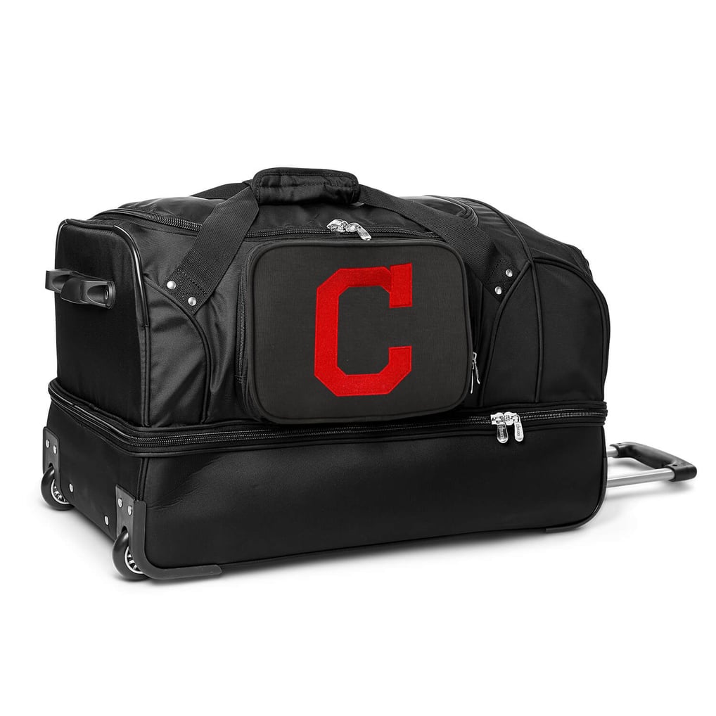 Cleveland Guardians MOJO 27'' 2-Wheel Drop Bottom Rolling Duffel Bag - Black