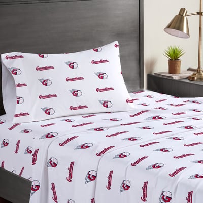 Cleveland Guardians Pegasus Three-Piece Twin Sheet Set