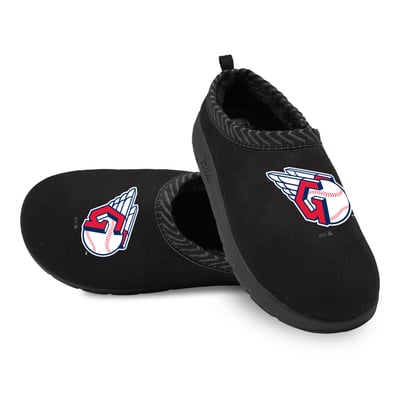 Cleveland Guardians ISlide Unisex Primary Logo Mission Slipper - Black
