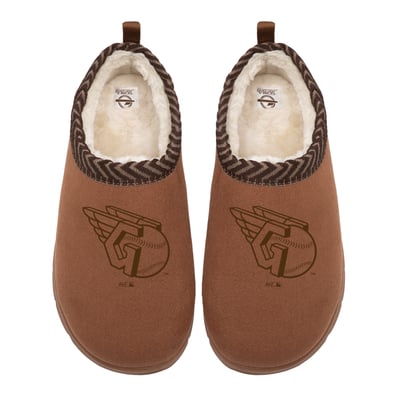 Cleveland Guardians ISlide Unisex Tonal Logo Mission Slippers - Tan
