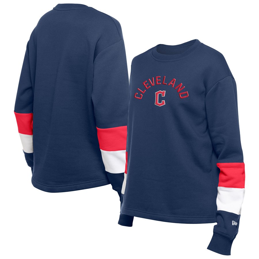Cleveland Guardians New Era Women's Game Day Color Pullover Sweatshirt ...