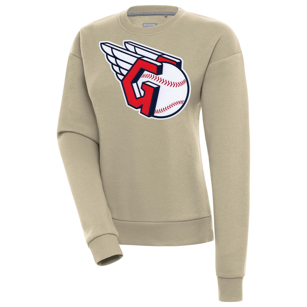Cleveland Guardians Antigua Women's Victory Pullover Sweatshirt - Khaki