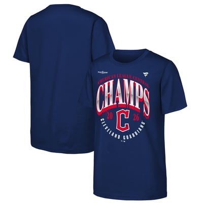 Cleveland Guardians Fanatics Youth 2026 AL Central Division Champions Locker Room T-Shirt - Navy