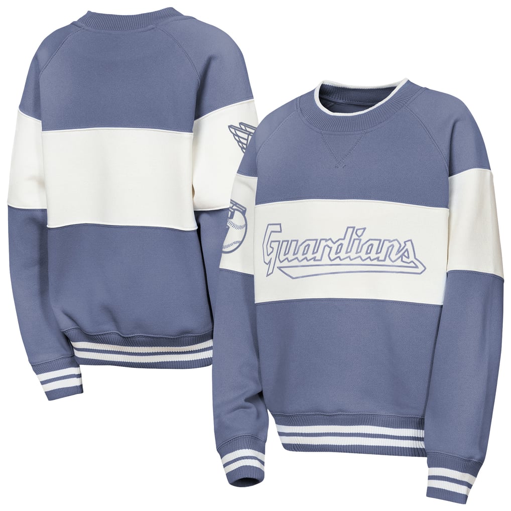  Cleveland Guardians Outerstuff Youth Ultimate Pastels On Base Sweatshirt - Blue