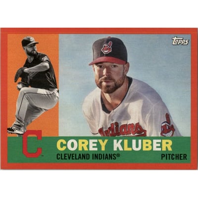 2017 Topps Archives Red #74 Corey Kluber