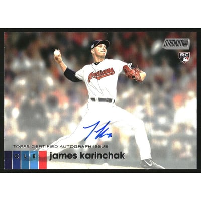 2020 Stadium Club Autographs #AJK James Karinchak