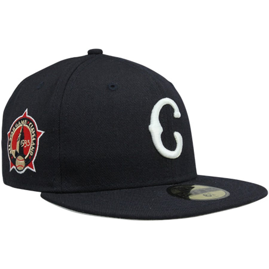 Cleveland Indians 1935 Cooperston All-Star Patch 59FIFTY Fitted Hat ...