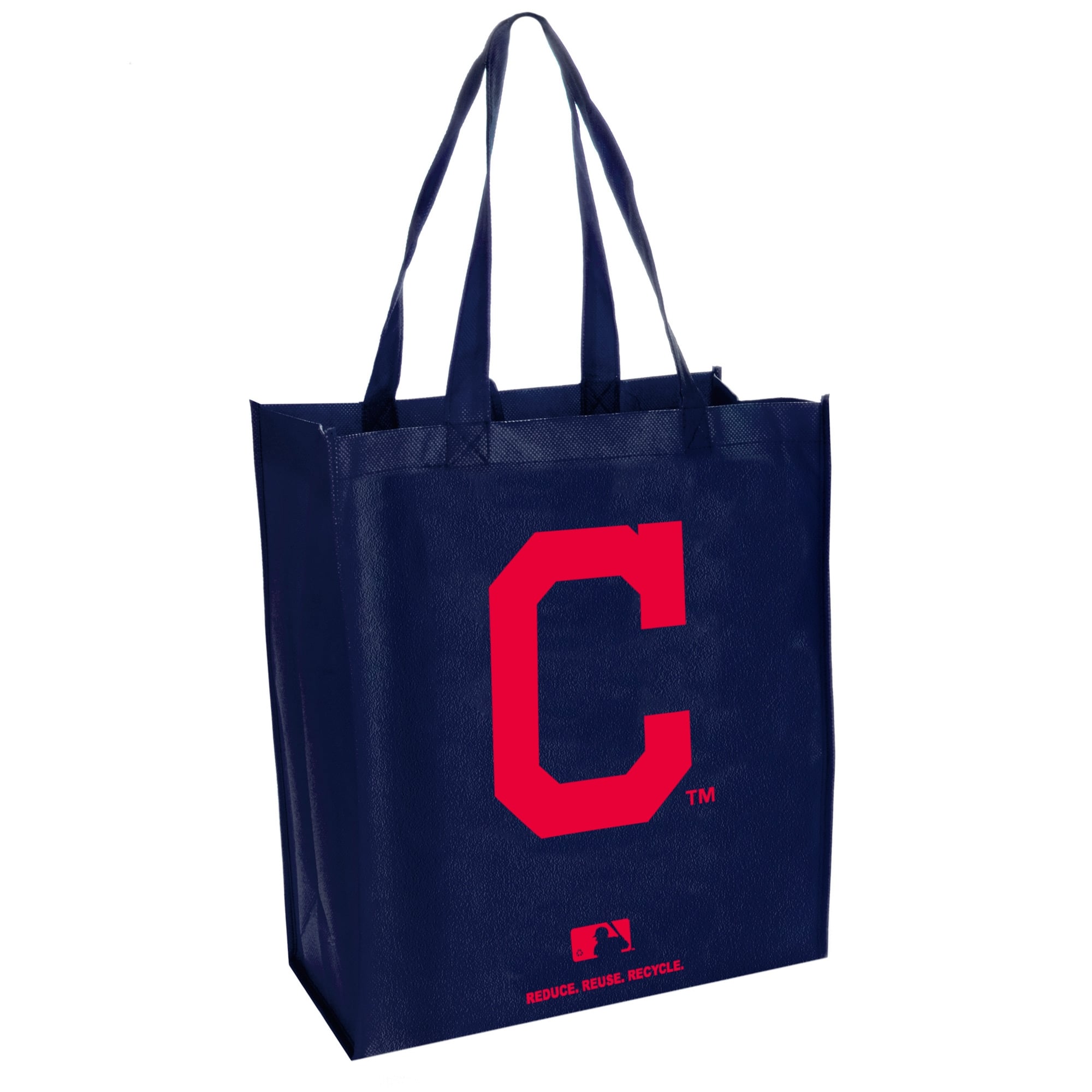Cleveland Indians Navy Blue Reusable Tote Bag