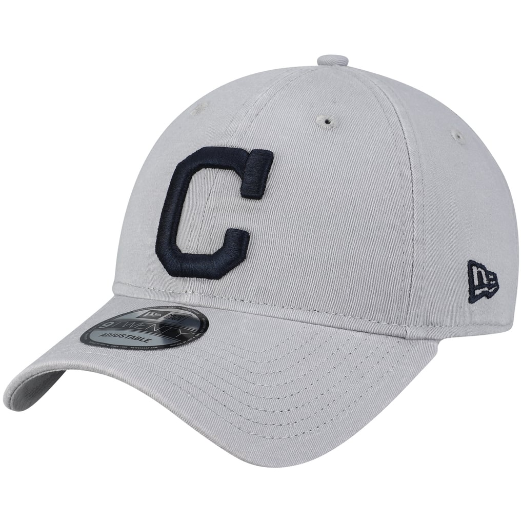 Cleveland Indians New Era Core Classic Team 9TWENTY Adjustable Hat - Gray