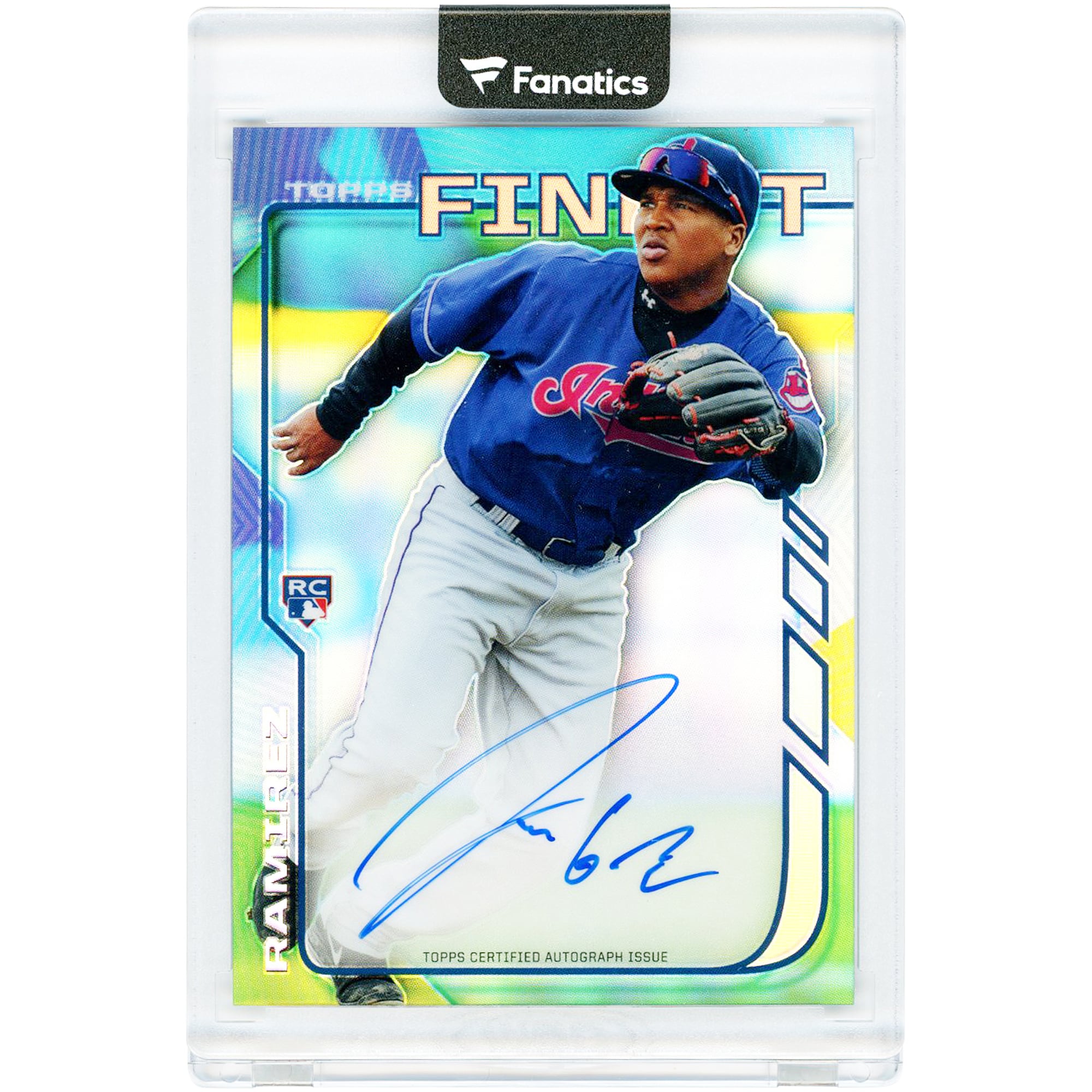 Jose Ramirez Cleveland Indians Autographed 2014 Topps Finest 