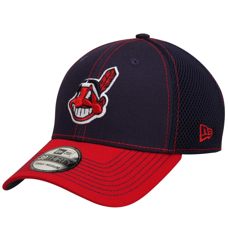 New Era Cleveland Indians Neo Flex Hat - Navy Blue/Red