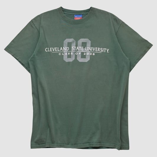 Cleveland State Vikings Champion 2008 T-shirt - Green - S by Fanatics Real Vintage