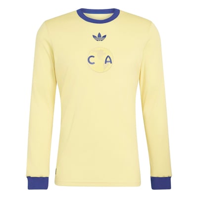 Club America adidas 2026/27 110th Anniversary Replica Long Sleeve Jersey - Yellow