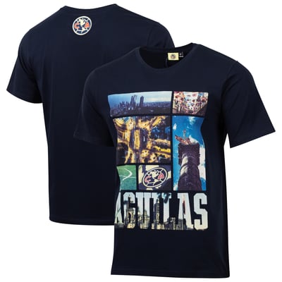  Club America Sport Design Sweden Youth Landmark Relaxed T-Shirt - Navy