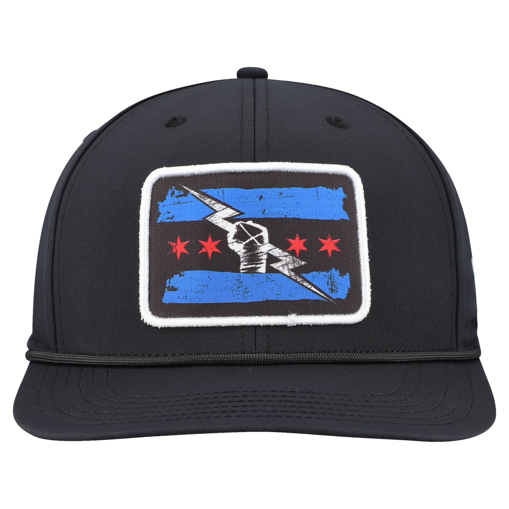 CM Punk WWE Primary Flag Mark Back 9 Snapback Hat - Black