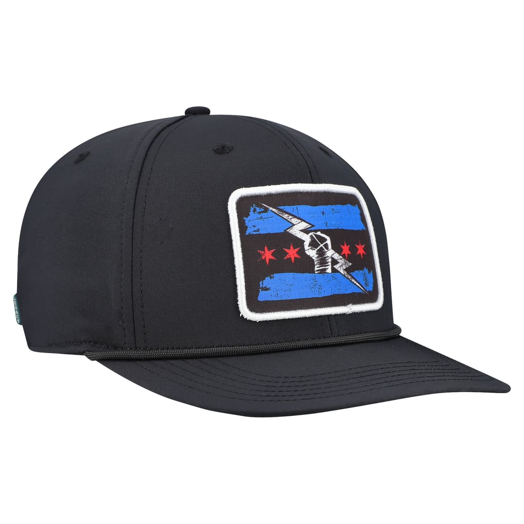CM Punk WWE Primary Flag Mark Back 9 Snapback Hat - Black