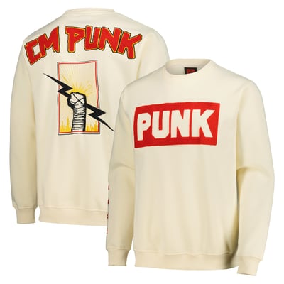 CM Punk Fist Skyline Sweatshirt - Cream