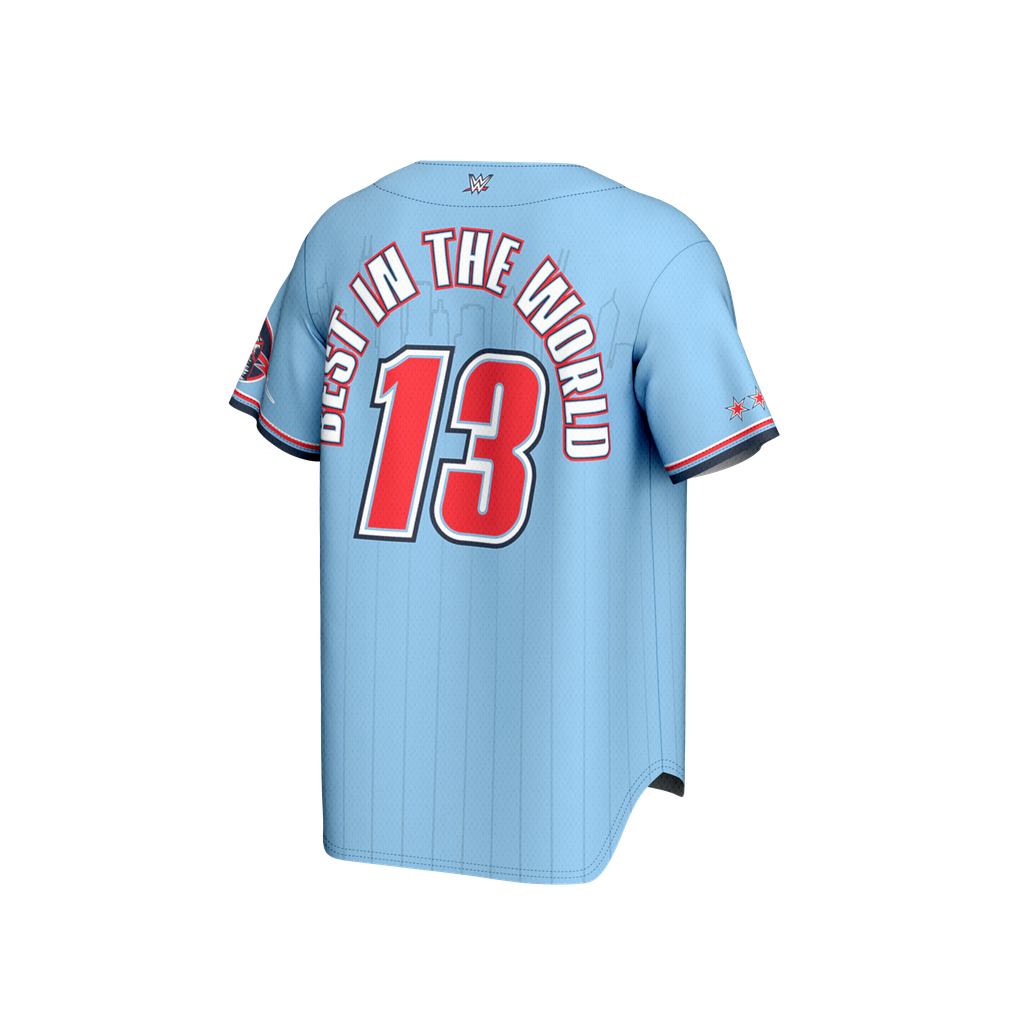 CM Punk ProSphere Chicago Baseball Jersey - Blue