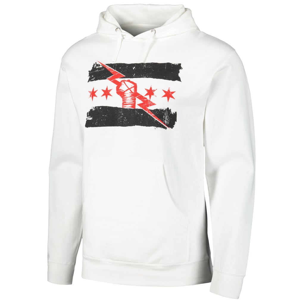 CM Punk Best in the World Retro Pullover Hoodie - White