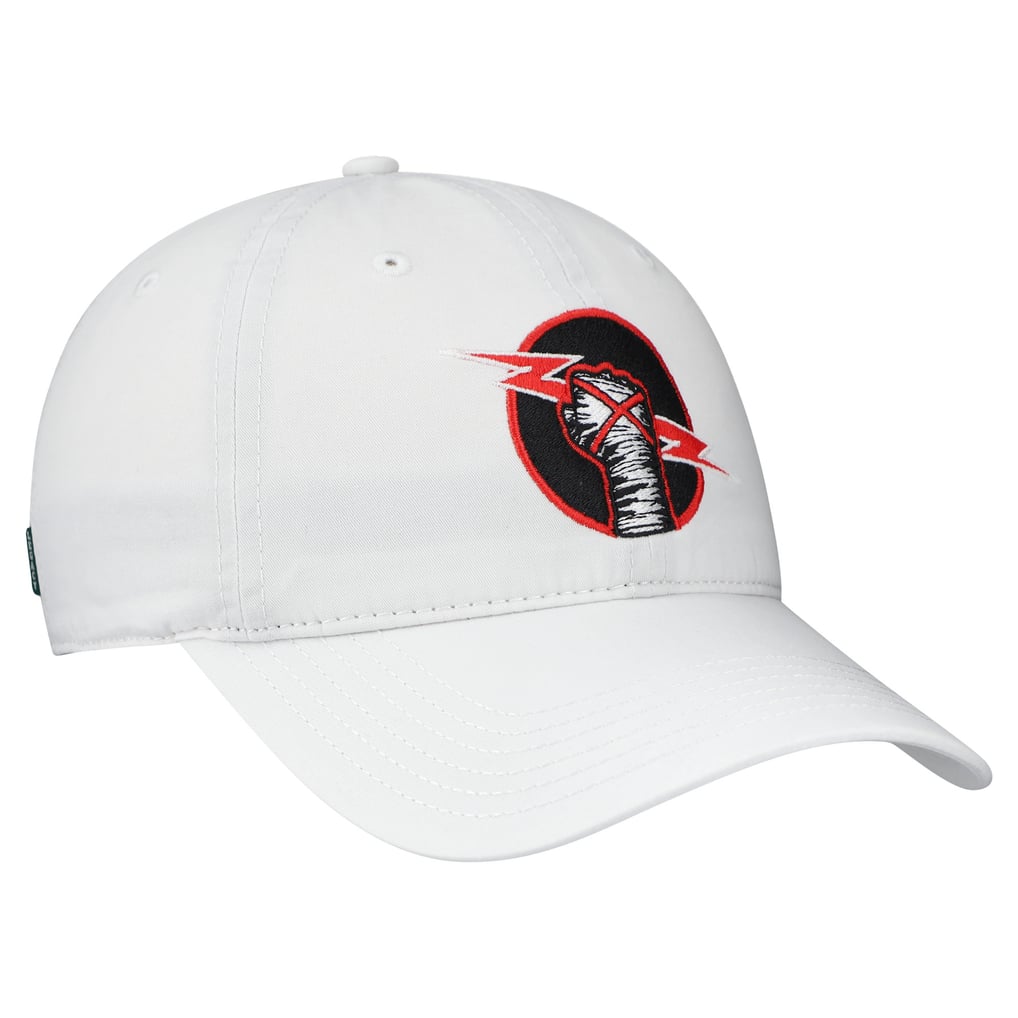 CM Punk WWE Circle Lightening Bolt Terra Twill Adjustable Hat - White