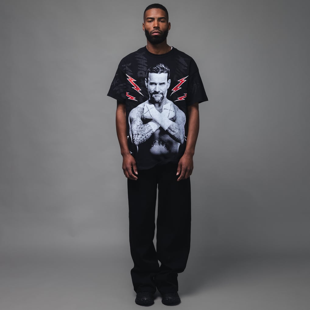 CM Punk WWE x Complex T-Shirt - Black