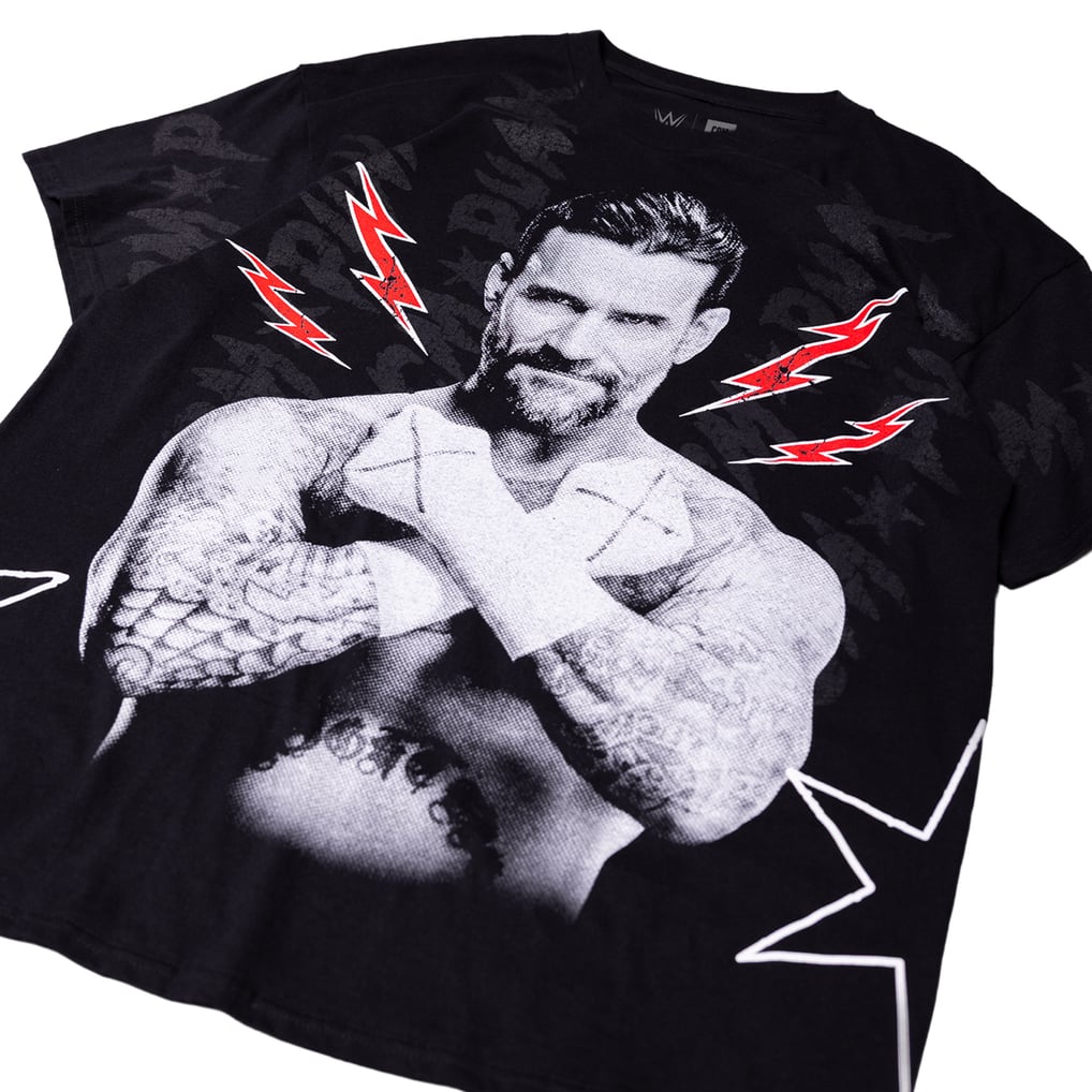 CM Punk WWE x Complex T-Shirt - Black