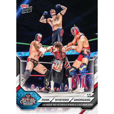 CM Punk/Rey Mysterio/El Grande Americano - 2026 WWE Topps NOW® - Card 104