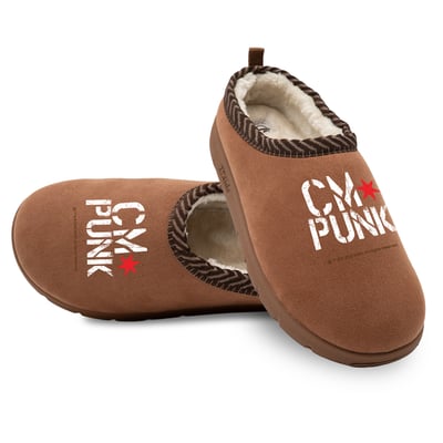 CM Punk ISlide Unisex Signature Mission Slippers - Brown